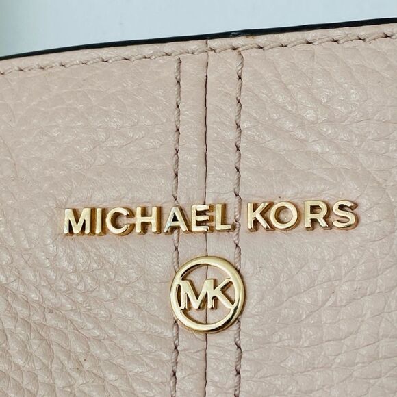 Michael Kors Powder Pink Pebbled Leather Large Tote Preppy Luxury Daily Casual - Picture 3 of 16